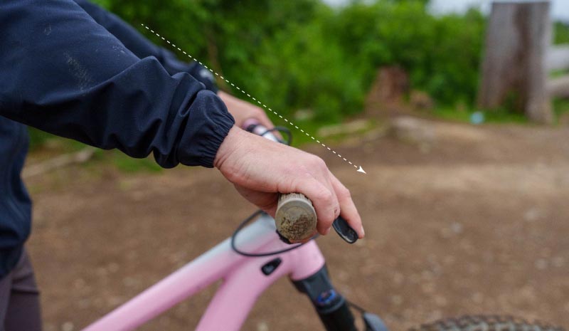 Bike handles from the side