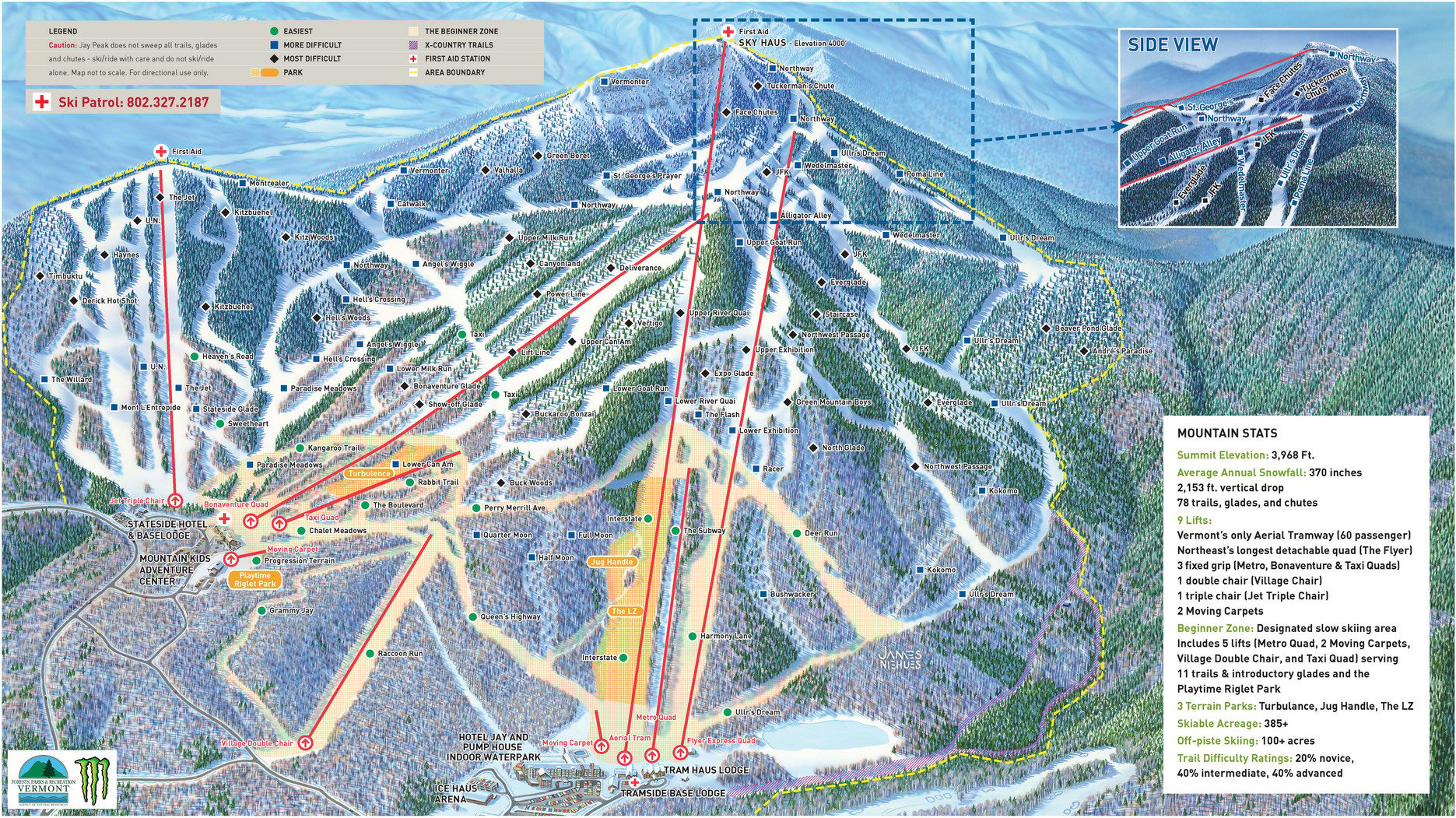 Jay Peak Trail Map