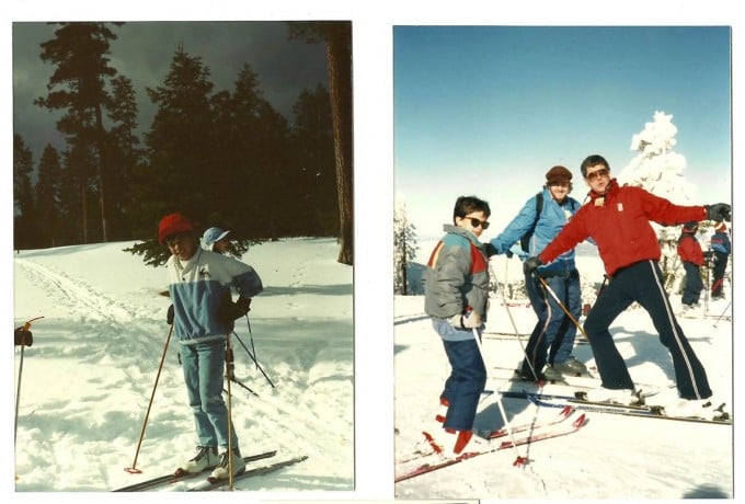 1987, First Ski Outing with Uncle Jack (red jacket)