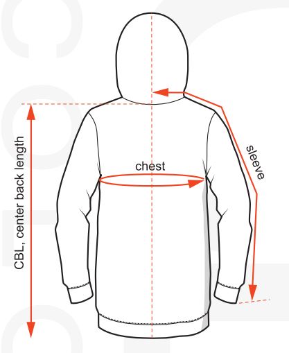 Women's CLWR Clothing Size Chart - 2015 | evo