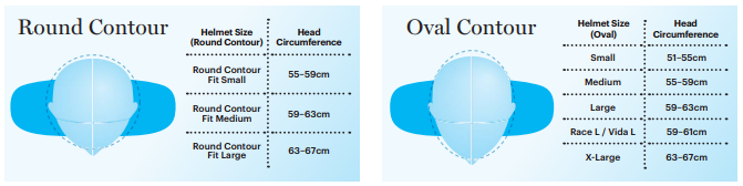 Head Size Chart