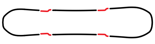 2023 Yes. PYL Uninc. DCP Snowboard Shape Profile