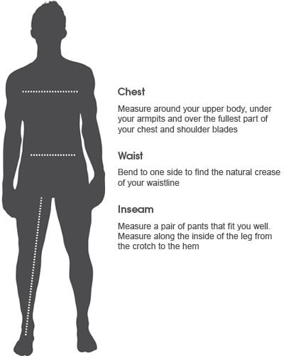 Bench Clothing Size Chart