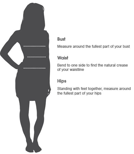 Women's Bonfire Clothing Size Chart