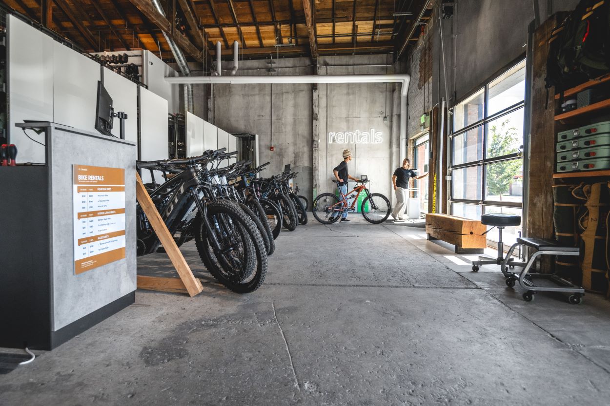 Rent bikes, climb at the Bouldering Project, or drop in at our ATS skatepark.