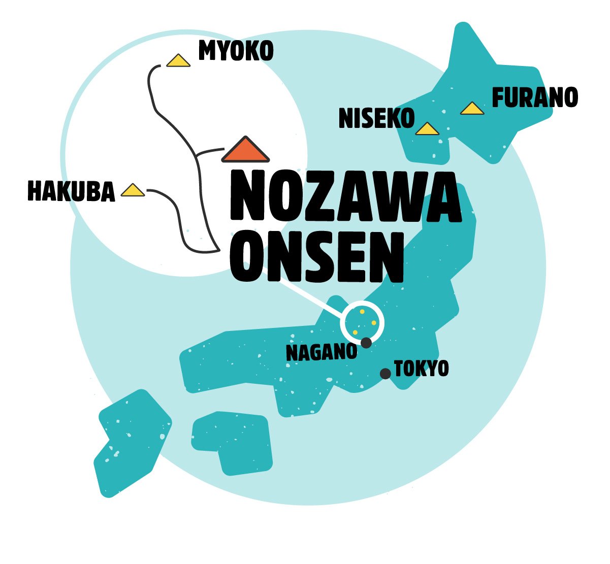 Nozawa Onsen Map