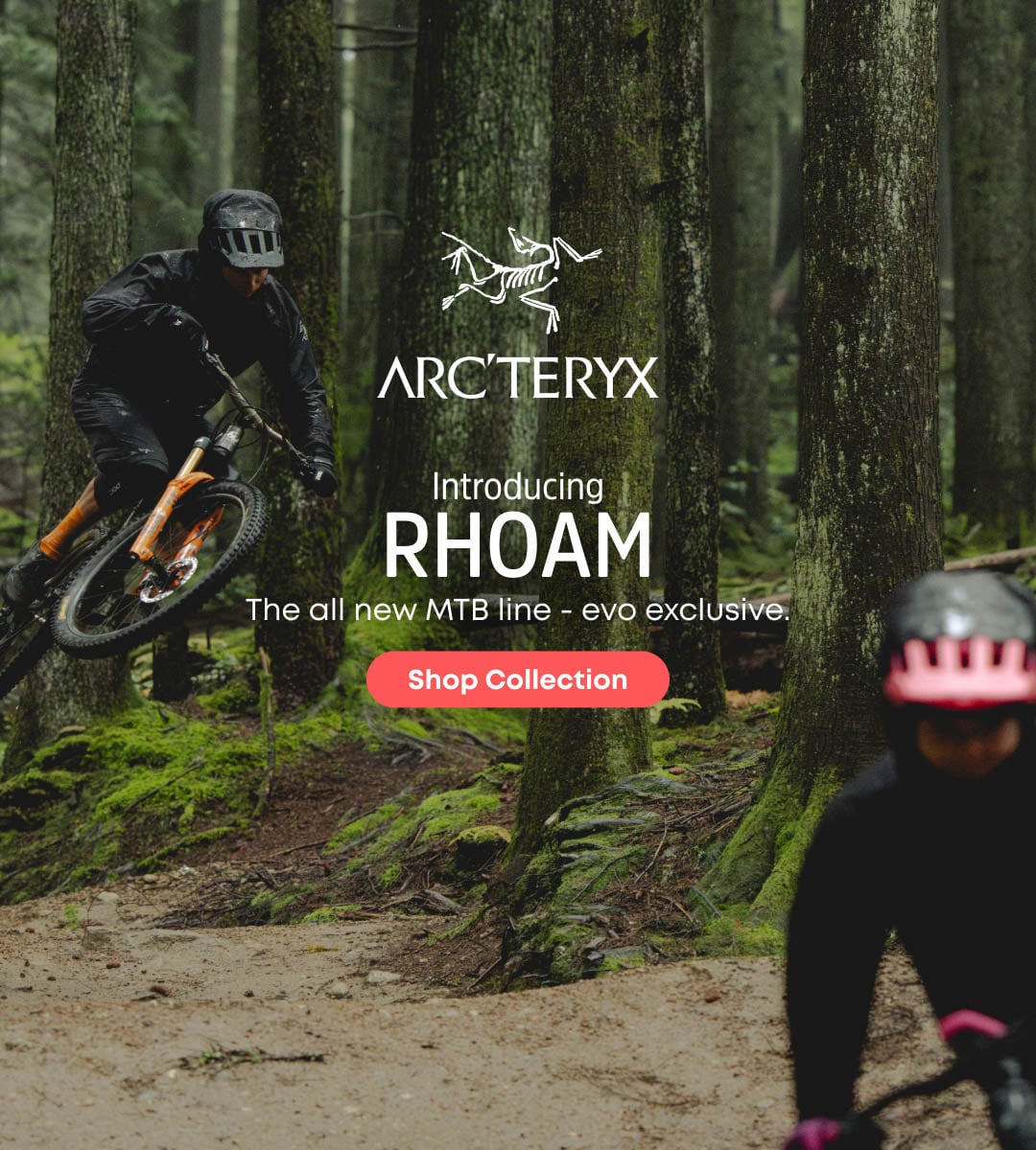 Introducing Rhoam. The all new MTB line - evo exclusive. Shop Collection 
