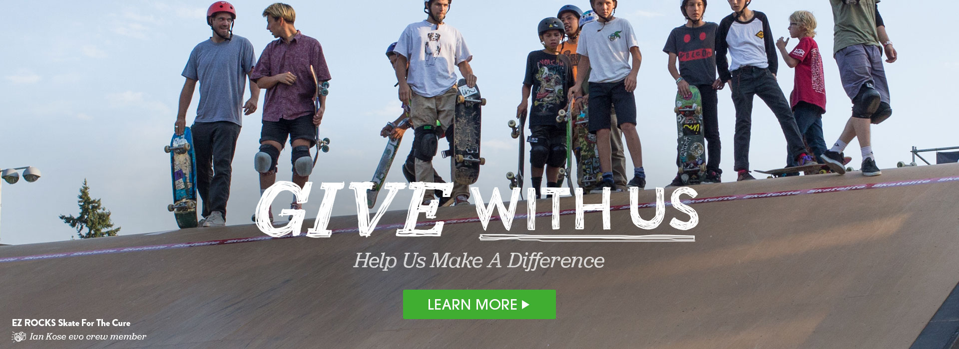 Give With Us. Help Us Make A Difference.