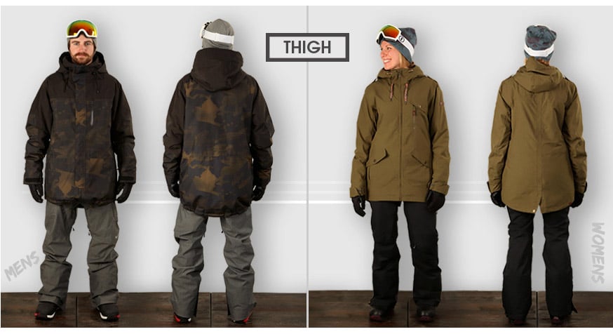 mens tall snowboard jacket