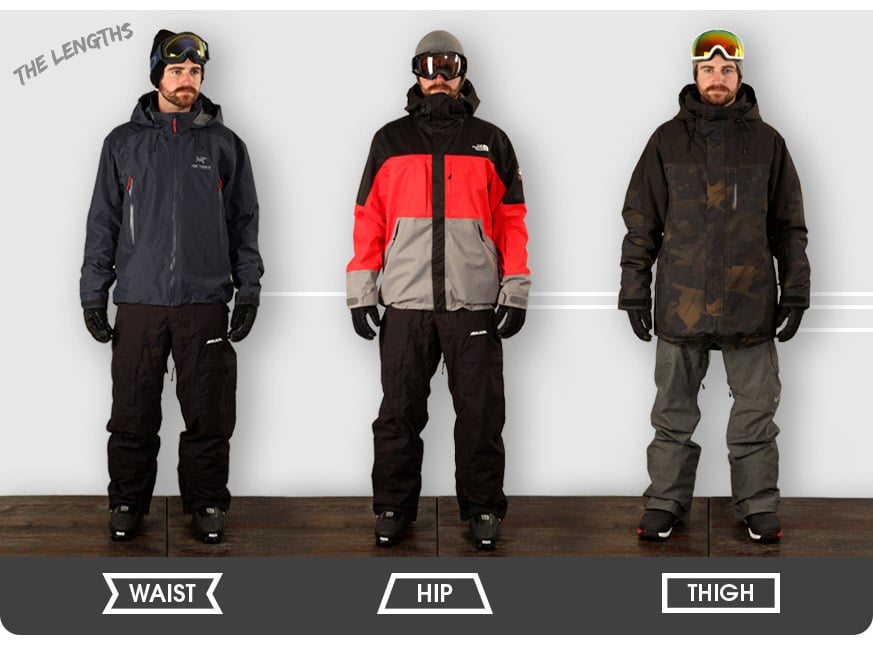 mens short ski jackets