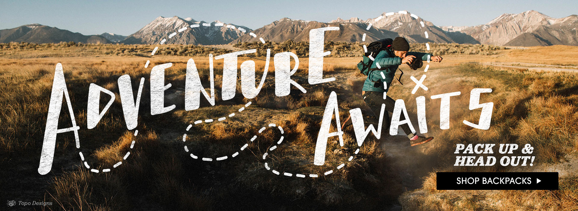 Adventure Awaits - Pack up and head out! Shop Backpacks.