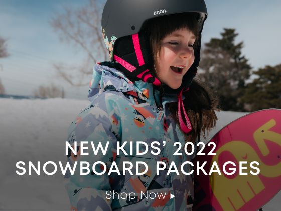 New 2022 Kids' Snowboard Packages
