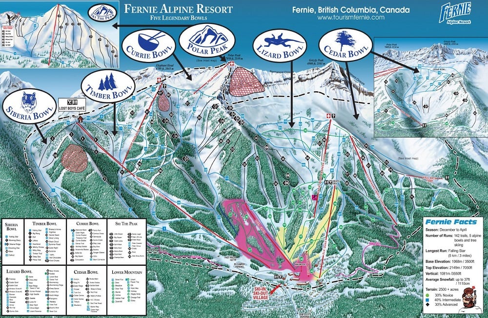 Big White Trail Map