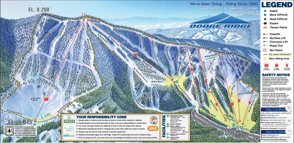 Dodge Ridge Ski and Snowboard Area