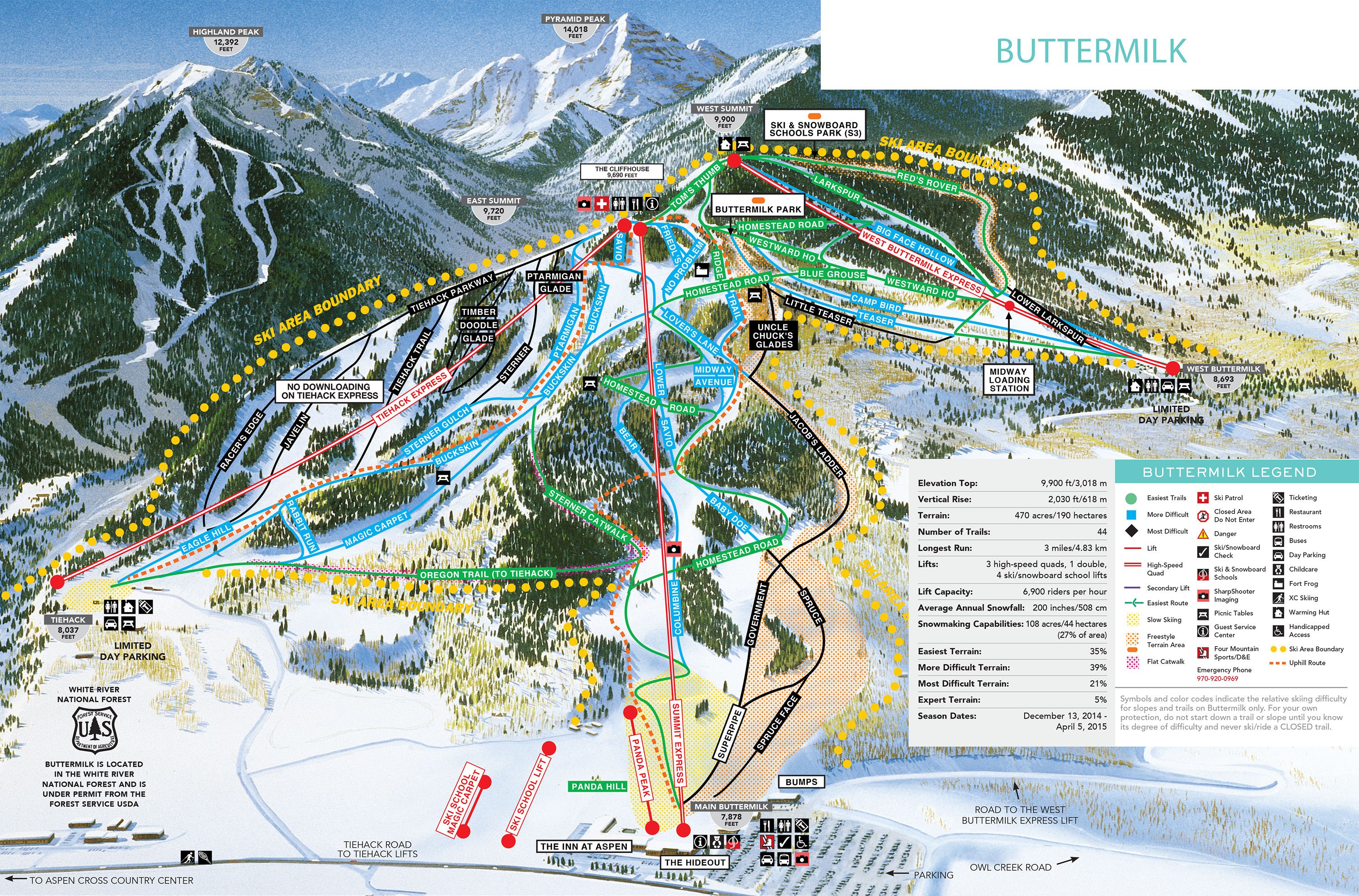Buttermilk Trail Map