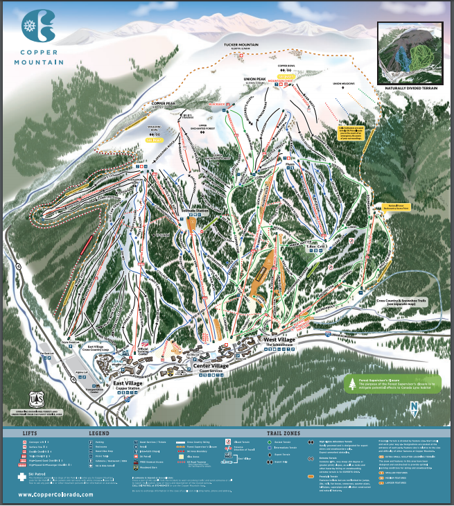 Copper Mountain Trail Map
