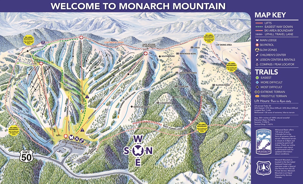 Monarch Trail Map