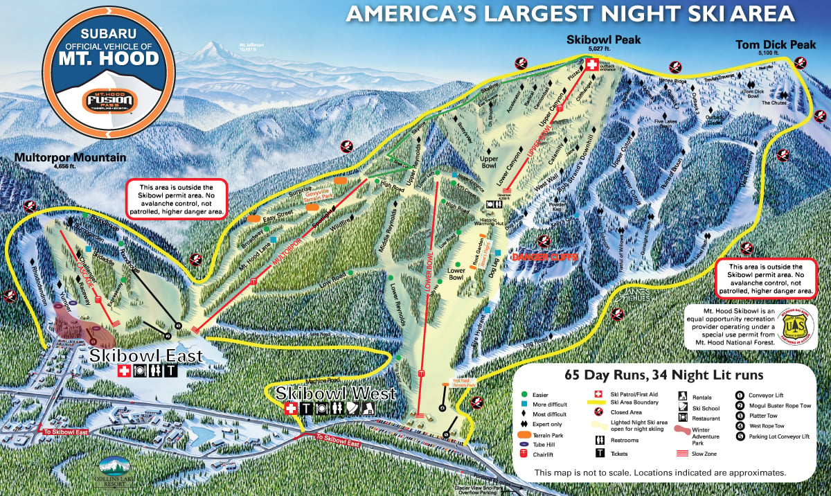 Ski Bowl Trail Map